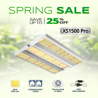 VIPARSPECTRA XS1500 Pro 150W LED Grow Light Full Spectrum Indoor Grow Tent Kits
