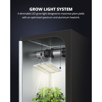VIPARSPECTRA XS1500 Pro 150W LED Grow Light Full Spectrum Indoor Grow Tent Kits