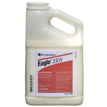 Corteva Eagle 20EW Fungicide in a 1-gallon container, designed to protect crops from fungal diseases.