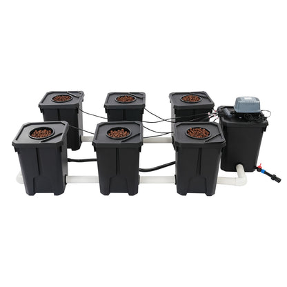 Recirculating Hydroponic System Strong Air Water Pump 6 Grow Buckets 27L