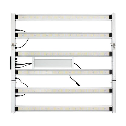 HTGSupply AgroMax Prime-2200X LED grow light showing front view with 760W power and full spectrum lighting for indoor gardening