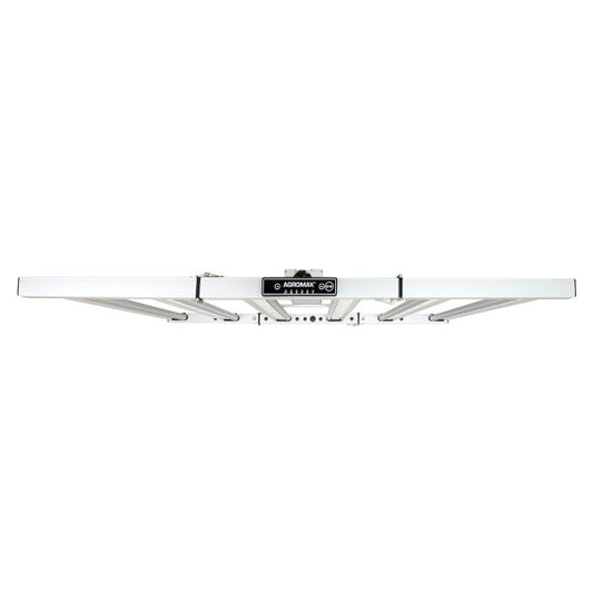 HTGSupply AgroMax Prime-2200X LED grow light with 760W power, shown in profile view for indoor plant cultivation.