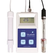 Bluelab Combo Meter with 6.5ft probe cable for measuring pH, EC, and temperature in hydroponic and cultivation setups.