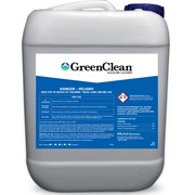 GreenClean® Alkaline Cleaner by Biosafe Systems in a 5-gallon container, used for sanitizing and disinfecting surfaces.