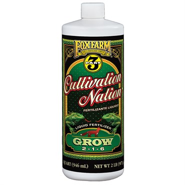 FoxFarm Cultivation Nation Grow 2-1-6 | 32oz Step 1 Liquid Veg Fertilizer