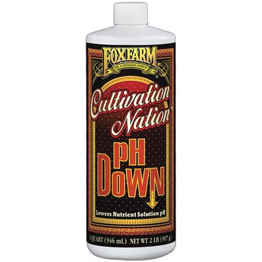 FoxFarm Cultivation Nation pH Down Nutrient Solution Adjuster | 32oz