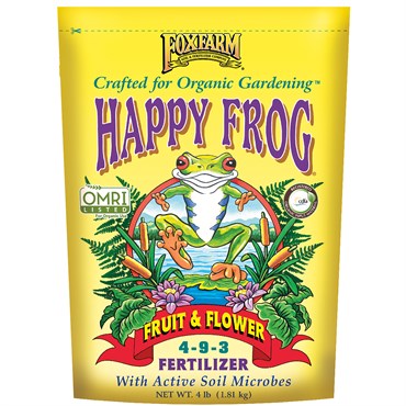 FoxFarm Happy Frog Fruit & Flower Fertilizer 4-9-3 | 4lb OMRI Listed