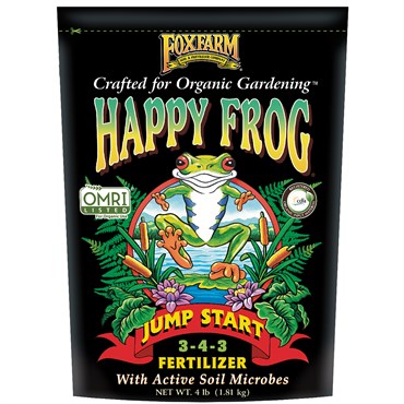 FoxFarm Happy Frog Jump Start Fertilizer 3-4-3 | 4lb OMRI Listed
