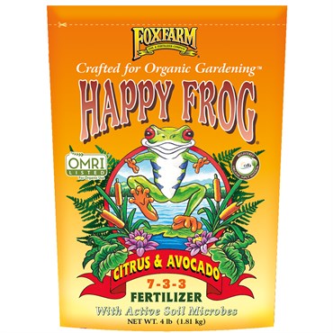 FoxFarm Happy Frog Citrus & Avocado Fertilizer 7-3-3 | 4lb OMRI Listed