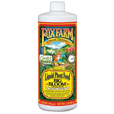 FoxFarm Big Bloom Fertilizer 0-0.5-0.7 | 32oz OMRI Listed Concentrate