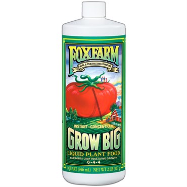 FoxFarm Grow Big Fertilizer 6-4-4 | 32oz Liquid Concentrate