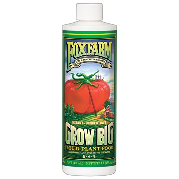 FoxFarm Grow Big Fertilizer 6-4-4 | 16oz Liquid Concentrate