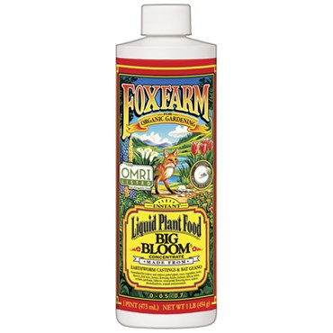 FoxFarm Big Bloom Fertilizer 0-0.5-0.7 | 16oz OMRI Listed Concentrate