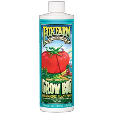 FoxFarm Grow Big Hydroponic Fertilizer 3-2-6 | 16oz Liquid Concentrate