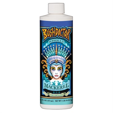 FoxFarm Bush Doctor Wholly Mackerel Fertilizer 3-1-0 | 16oz Fish Concentrate