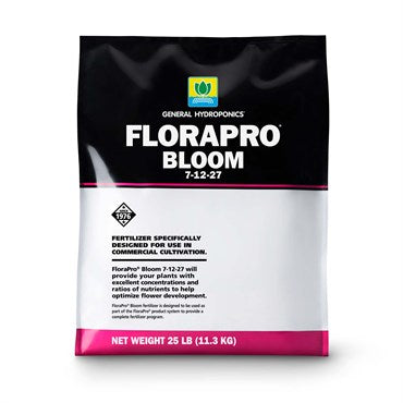 General Hydroponics FloraPro Bloom 7-12-27 | 25lb Commercial Dry Fertilizer