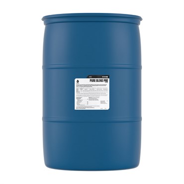 Botanicare Pure Blend Pro Bloom nutrients in a 55-gallon container, 2-3-5 formula, for plant growth and flowering enhancement.