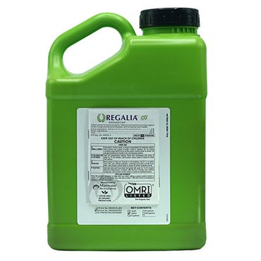 Regalia® CG Fungicide 1 gal bottle, OMRI Listed, featuring a clear label and ergonomic design for easy handling.