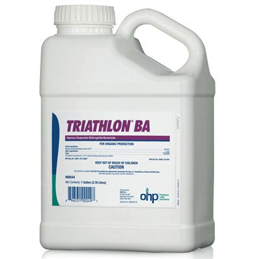 OHP Inc. Triathlon BA Biofungicide 1-gallon container, OMRI Listed fungicide for organic plant disease control.
