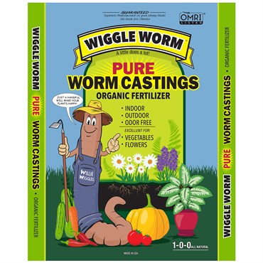 Wiggle Worm Soil Builder™ Pure Worm Castings Organic Fertilizer - 30lb Bag