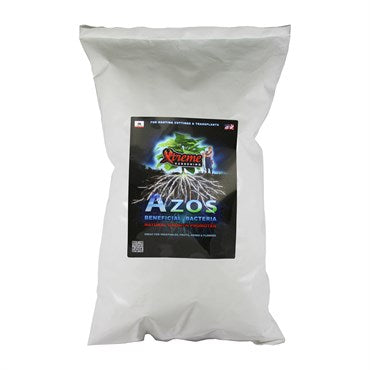 Xtreme Gardening Azos Root Booster hydroponic nutrients in a 20 lb bag, promoting healthy plant root development.