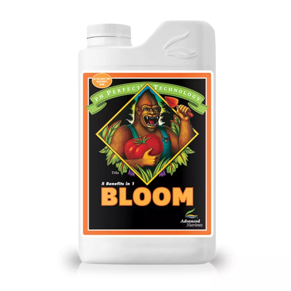 Advanced Nutrients pH Perfect Bloom hydroponic nutrients in a 500ml bottle, designed for optimal plant flowering and blooming.