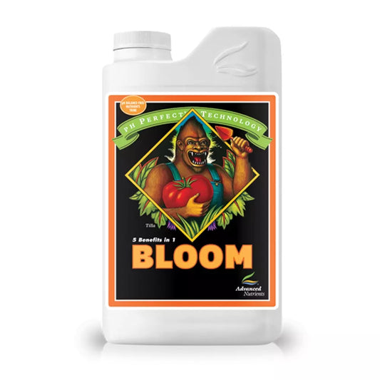 Advanced Nutrients pH Perfect Bloom bottle flowering nutrient solution.
