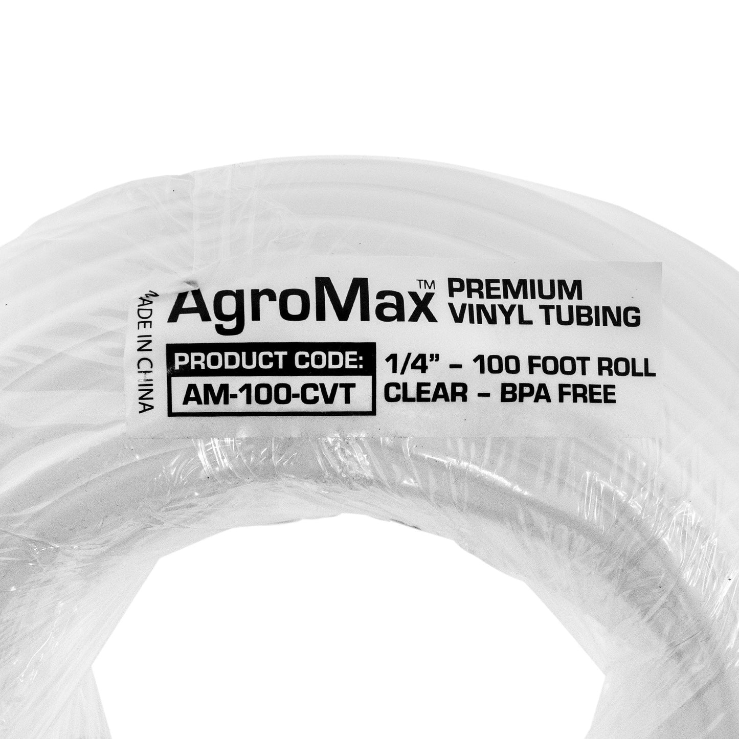 AgroMax Premium 1/4 Inch Clear Vinyl Tubing for hydroponic irrigation systems