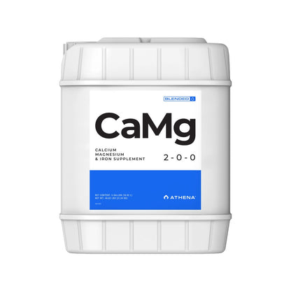 Athena Liquid Calcium Magnesium supplement in gallon container, hydroponic nutrients for plant growth, branded ATHENA.