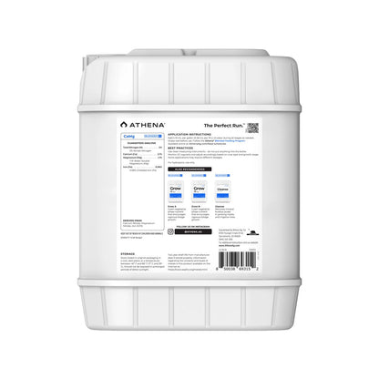 ATHENA Liquid Calcium Magnesium hydroponic nutrients in a gallon container, used for plant growth and health.