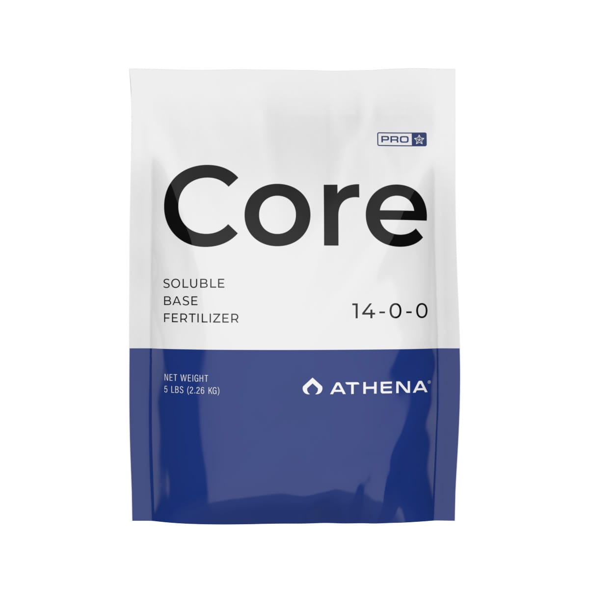 Athena Pro Core hydroponic nutrients in a 10-pound box, designed for optimal plant growth and nutrient delivery.