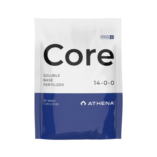Athena Pro Core hydroponic nutrients in a 10-pound box, designed for optimal plant growth and nutrient delivery.