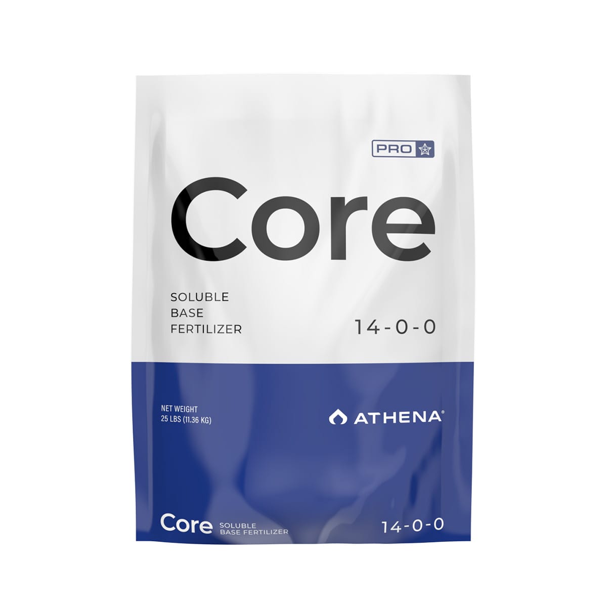 Athena Pro Core hydroponic nutrients in 10-pound box, designed for optimal plant growth and nutrient balance in hydroponic systems.