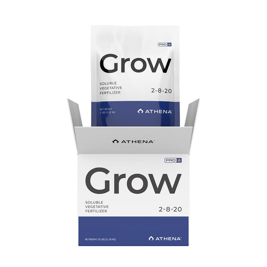 ATHENA Pro Line Grow hydroponic nutrients in a 10-pound box, designed for healthy plant growth in hydroponic systems.