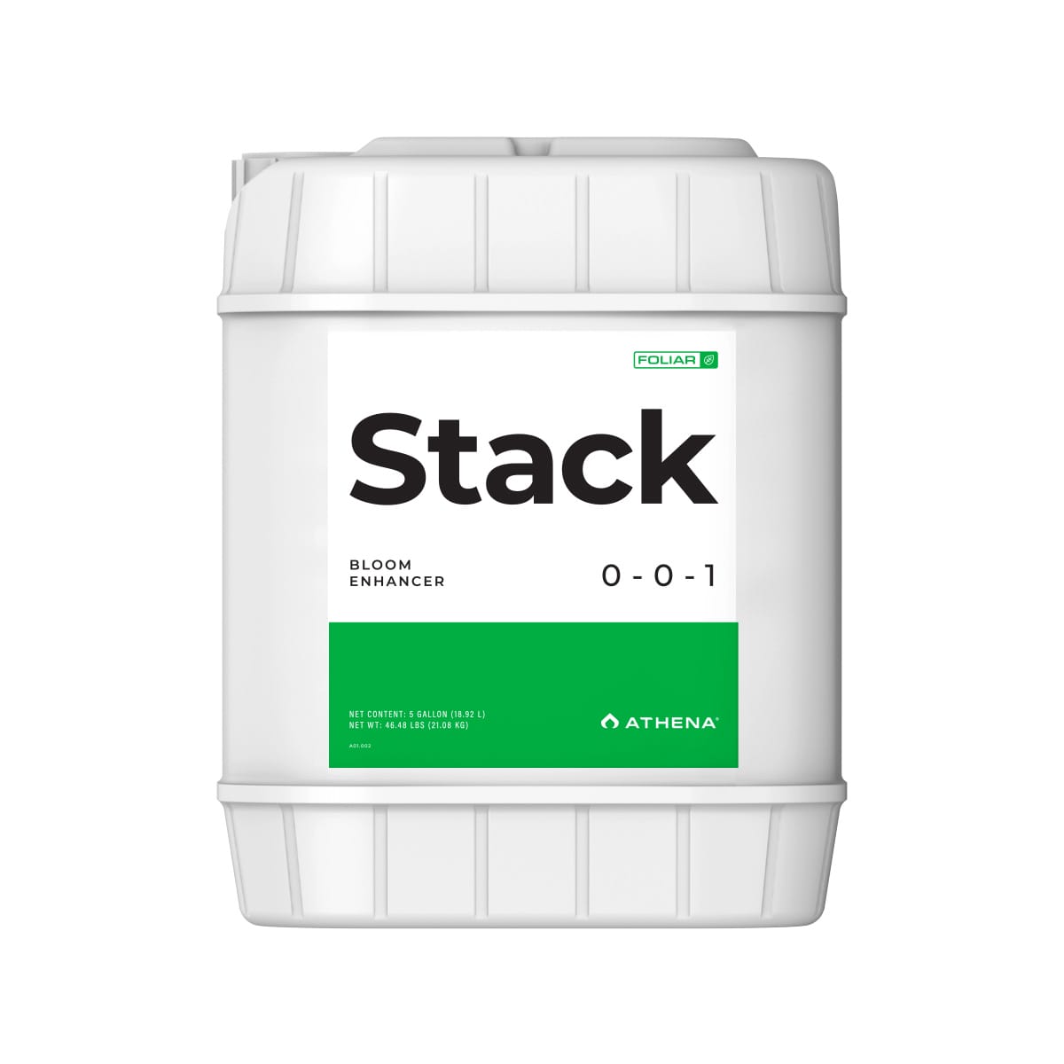 Athena Stack Kelp Extract hydroponic nutrients bottle, natural kelp supplement for plant growth and health in gardening.