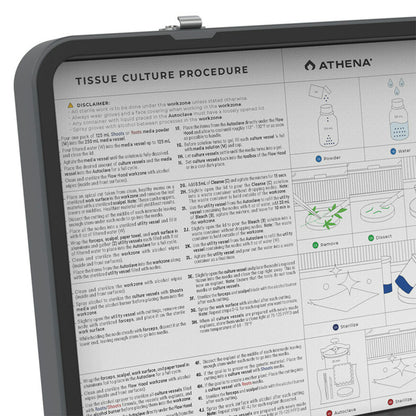 ATHENA Tissue Culture Kit for plant cloning, featuring transparent containers and plant growth media for successful plant propagation.