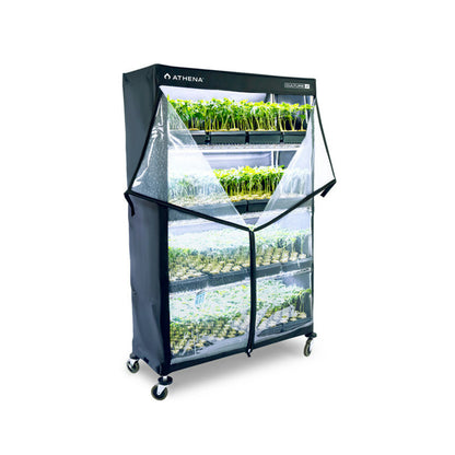 ATHENA VPDome Rack Cover for plant cloning equipment, clear protective cover for hydroponic cloning racks.