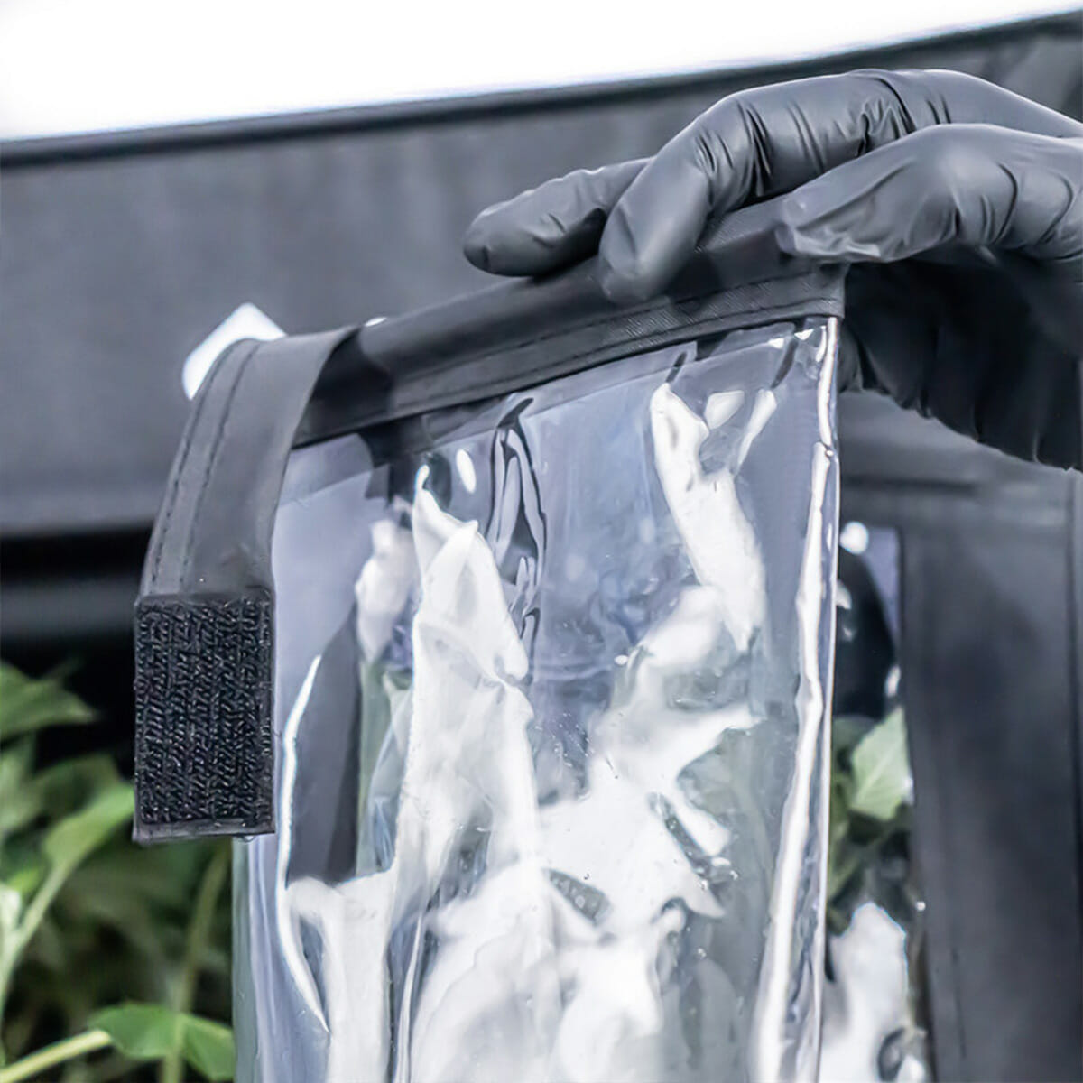 ATHENA VPDome Rack Cover for plant cloning equipment, black protective cover over cloning rack with ventilation openings.