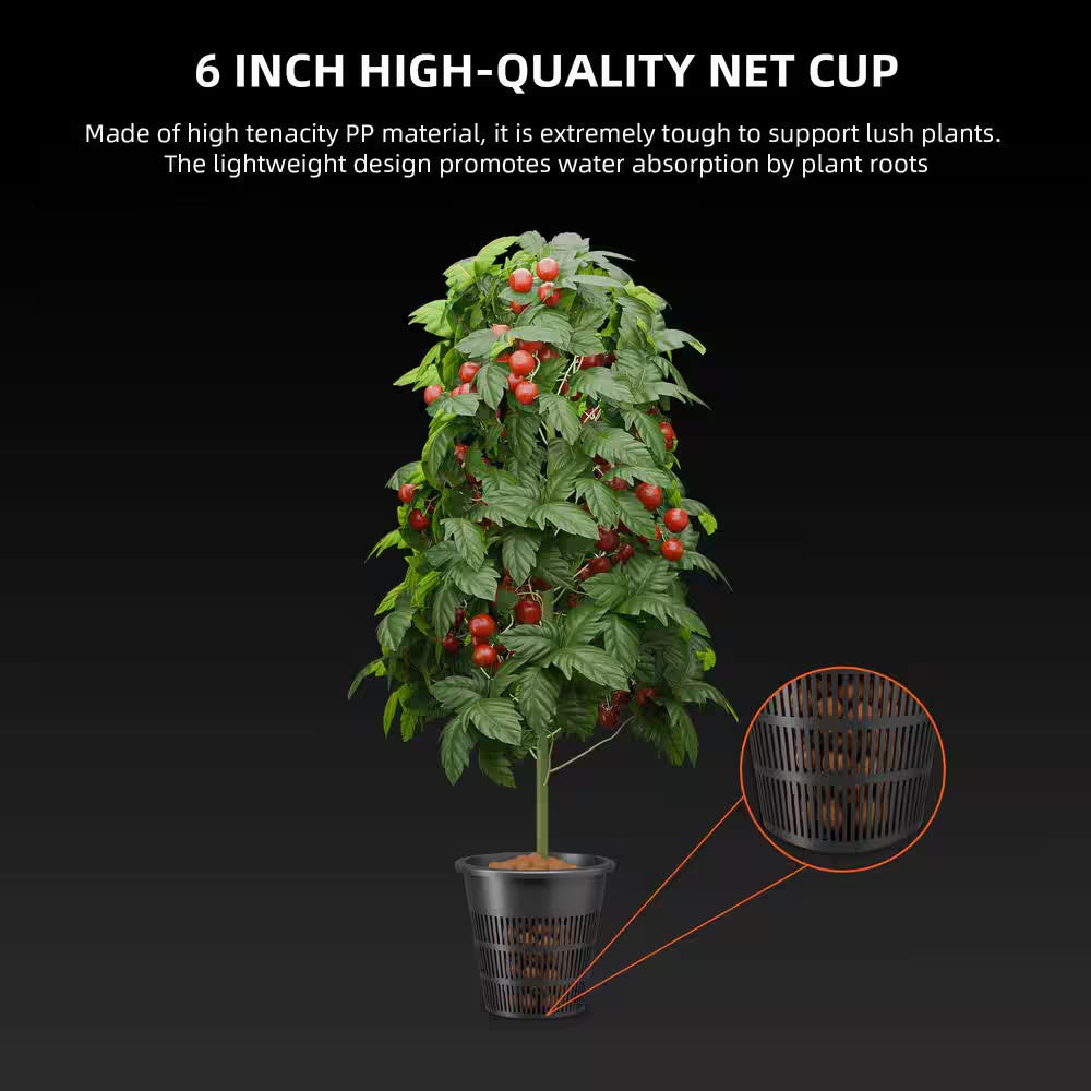 7-Gal Deep Water Culture Hydroponics System W/ Triangular Cover, Drip Irrigation Kit, Air Pump, 2 Buckets for Gardening