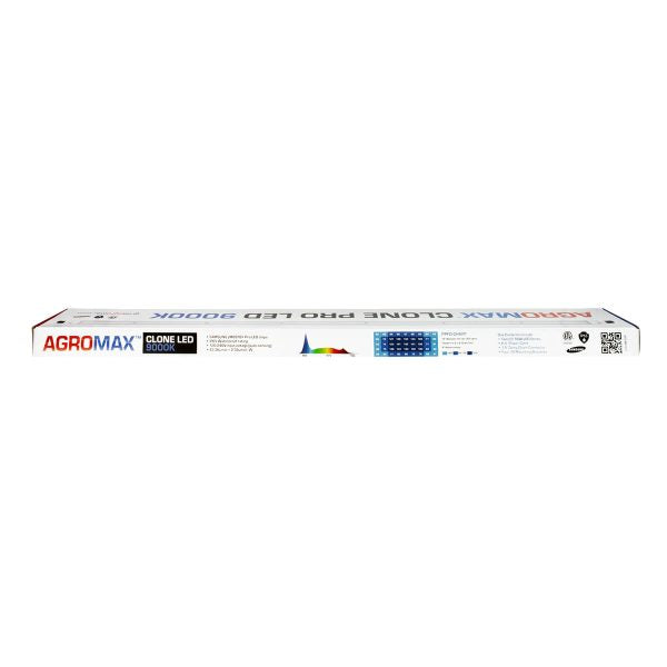 HTGSupply AgroMax Clone Pro 9000K 18W LED grow light 2-pack for indoor plant growth, featuring full spectrum illumination.