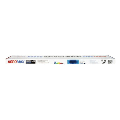 HTGSupply AgroMax Clone Pro 9000K 18W LED grow light 2-pack for indoor plant growth, featuring full spectrum illumination.