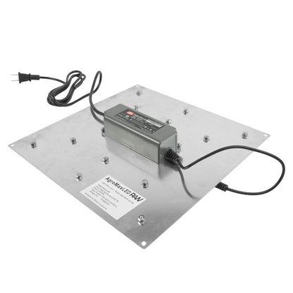 HTGSupply AgroMax RAW 65 3000K LED Grow Light displaying a compact grow light fixture with full spectrum LEDs for indoor gardening.