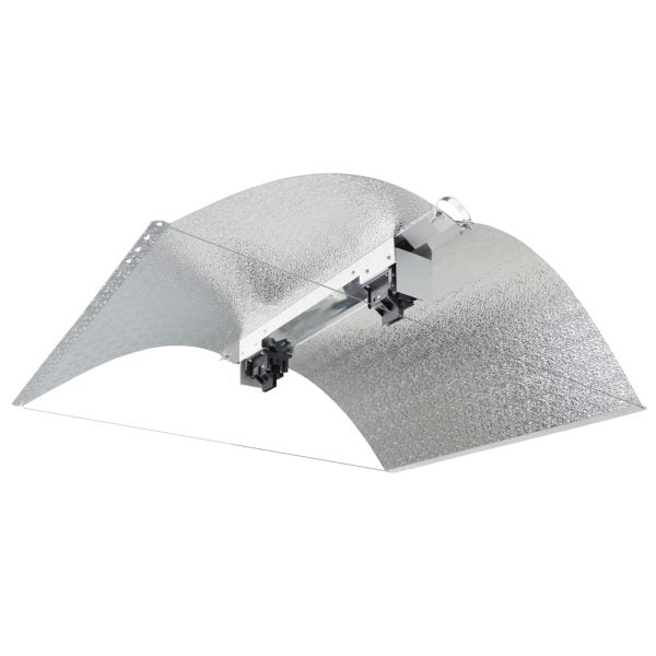Double-ended adjustable wing reflector for grow light by High Yield Lighting, designed to enhance grow light coverage.