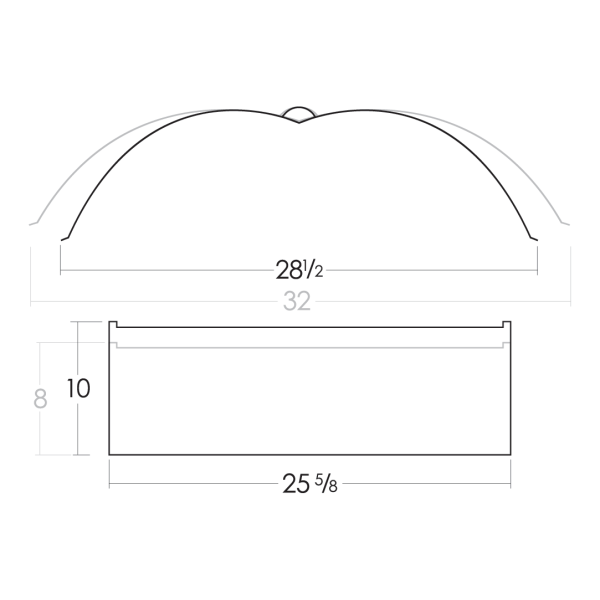 Double-ended adjustable wing reflector for grow lights by High Yield Lighting, designed to optimize light distribution.
