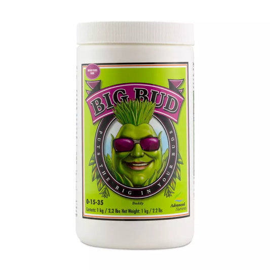 Advanced Nutrients Big Bud Powder – 2.5 kg bloom booster powder container.