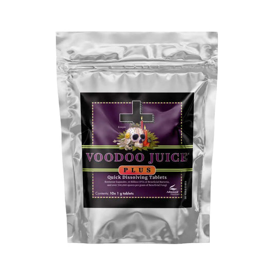 Advanced Nutrients Voodoo Juice Plus Tablets – 10 Pack microbial supplement tablets for root growth and nutrient absorption.