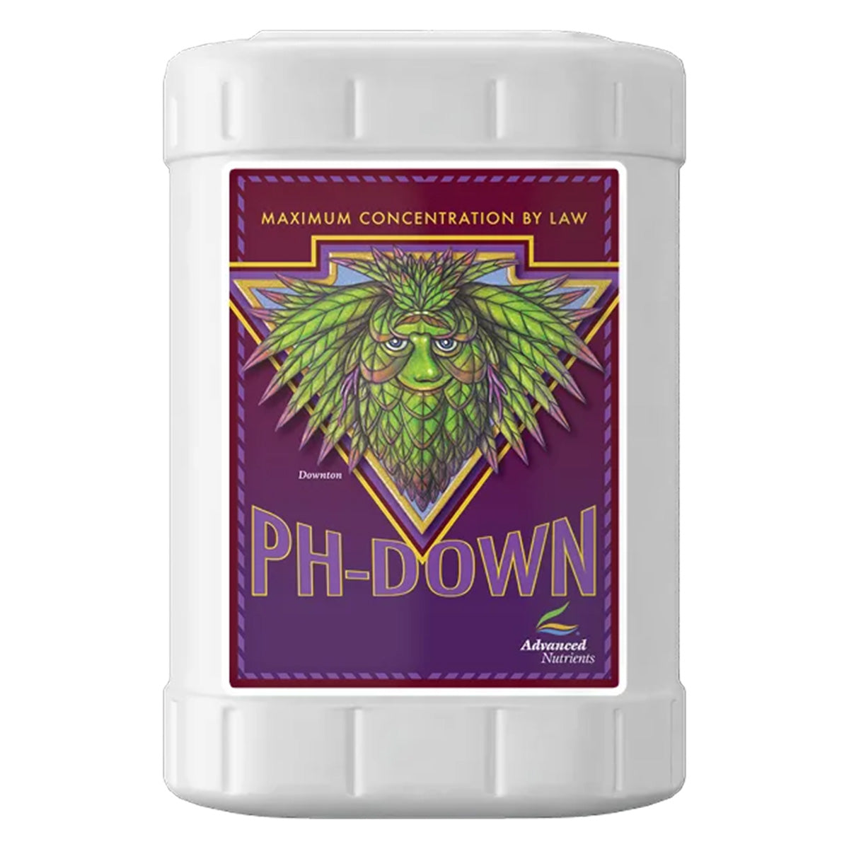 Hydroponics pH Down solution by htgsupply, 23-liter bulk container for pH adjustment in hydroponic systems.