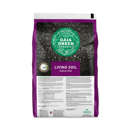 Gaia Green Organics Living Soil indoor grow medium by HTGSupply, 1.5 cubic feet, rich organic soil for healthy plant growth