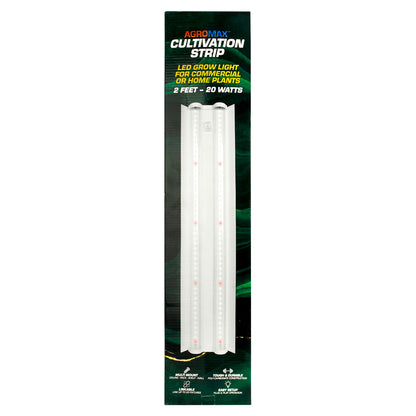 AgroMax 2-foot 20W LED cultivation strip for plant cloning, designed for efficient indoor grow operations.